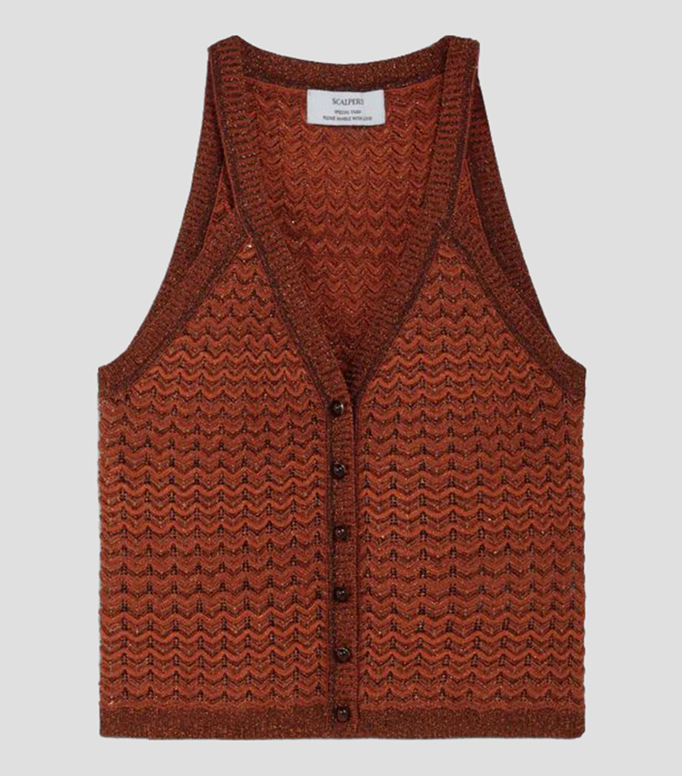 Blusa lisa sin mangas Mujer